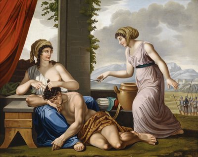 Samson and Delilah by Josef Worlicek
